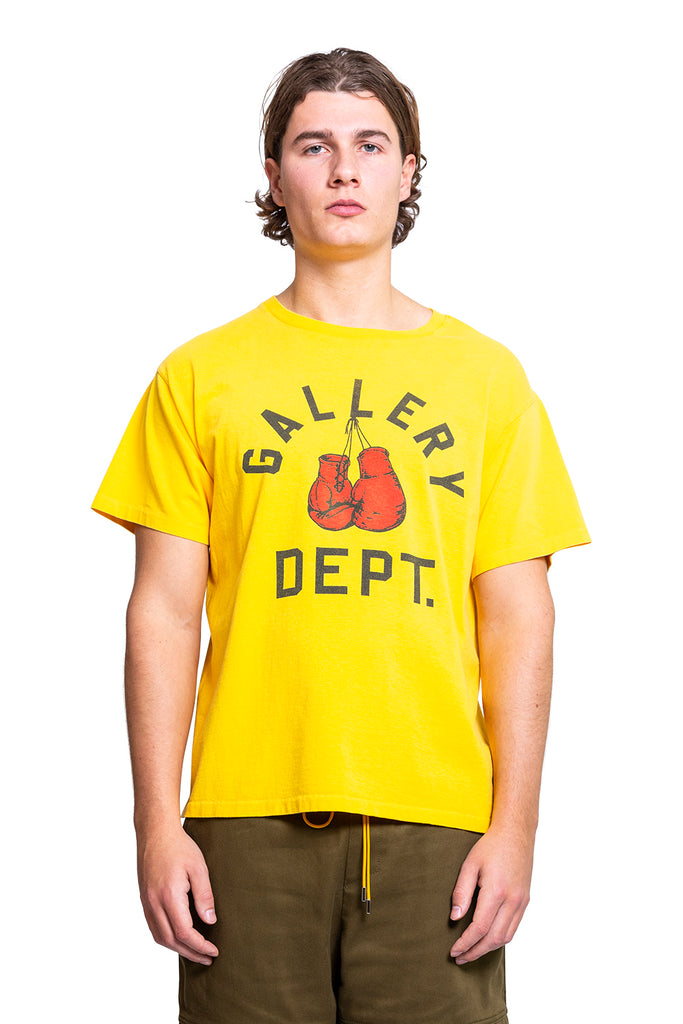 Gallery Dept. BOXING MERCH TEE GOLDEN YELLOW Dark Olive Green