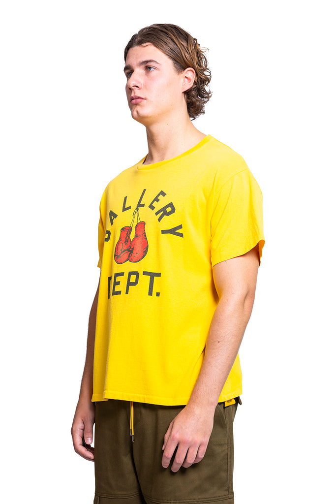 Gallery Dept. BOXING MERCH TEE GOLDEN YELLOW Dark Olive Green