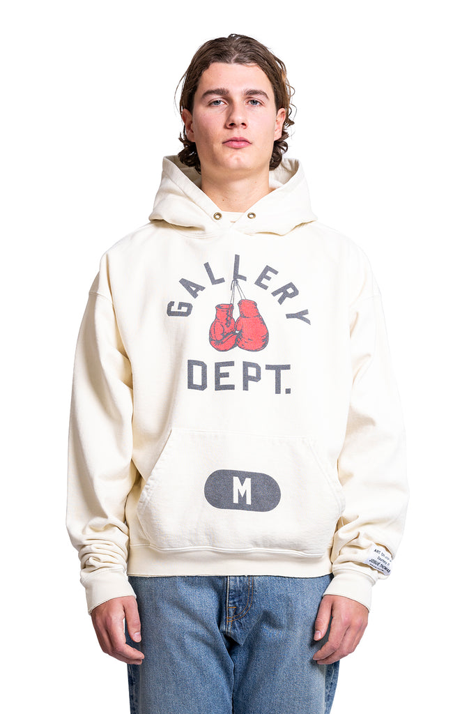 Gallery Dept. BOXING MERCH HOODIE CREAM Dark Slate Gray