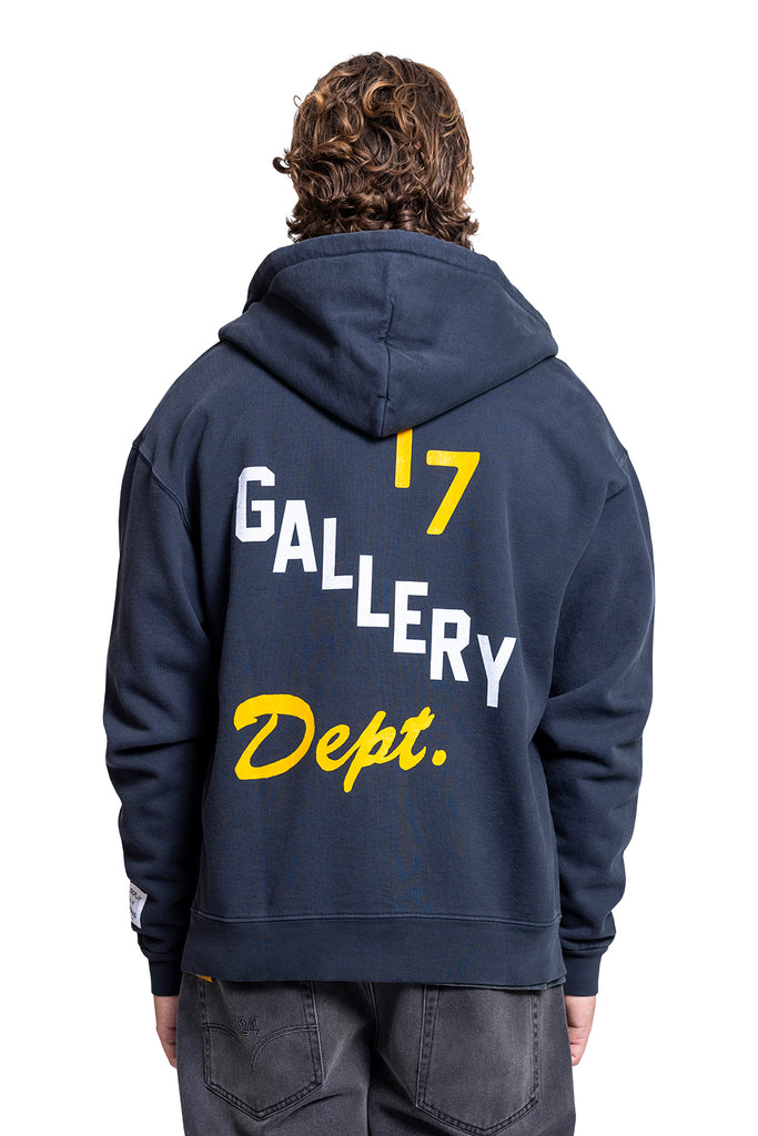 Gallery Dept. BOXING MERCH ZIP HOODIE VINTAGE BLACK Dark Slate Gray