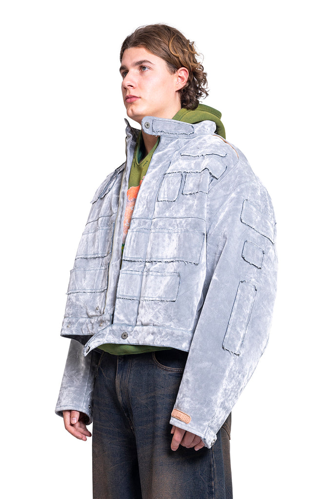 PDF THE DOCTOR DOGE FLOCK JACKET GREY Light Gray