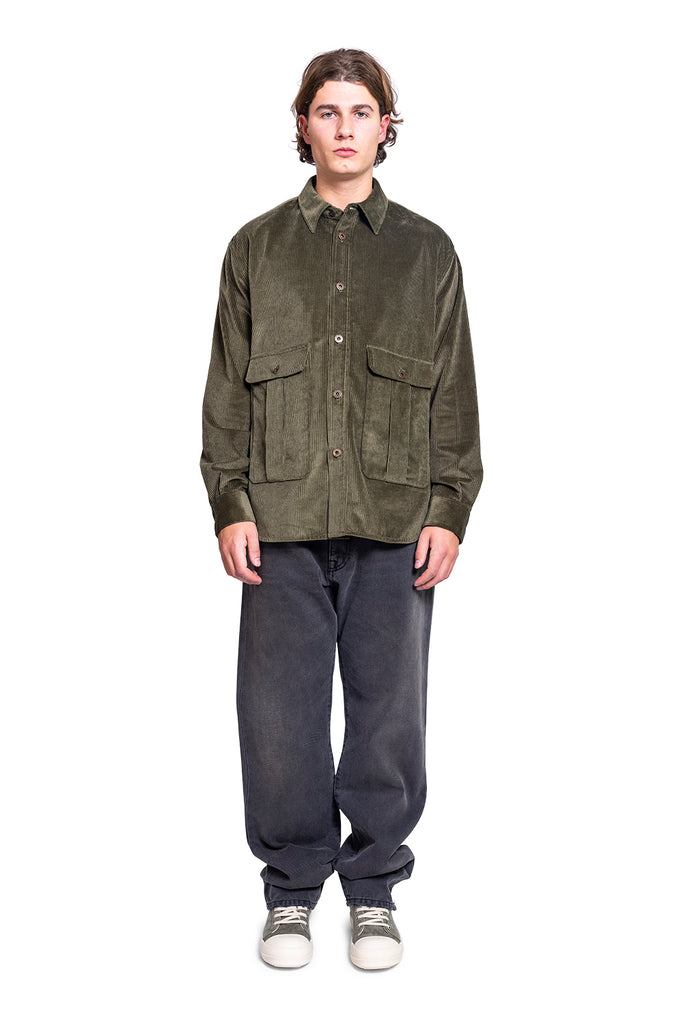 LOEWE OVERSHIRT KHAKI GREEN Dark Slate Gray