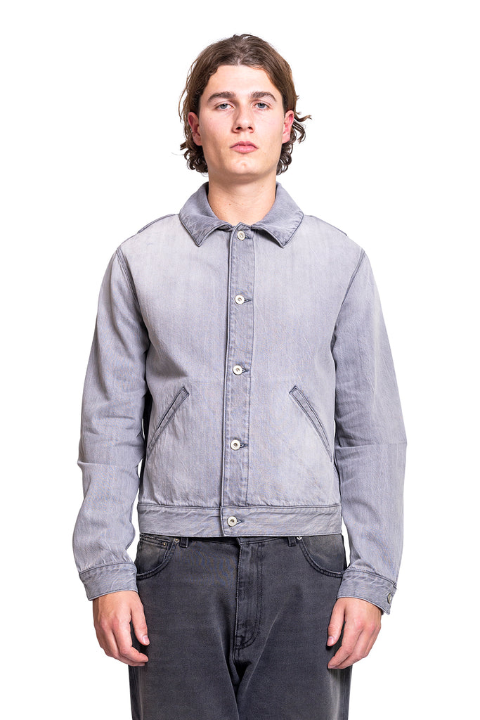 LOEWE WORK DENIM JACKET GREY MELANGE Gray