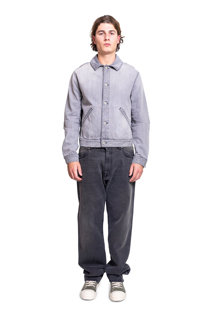 LOEWE WORK DENIM JACKET GREY MELANGE Gray