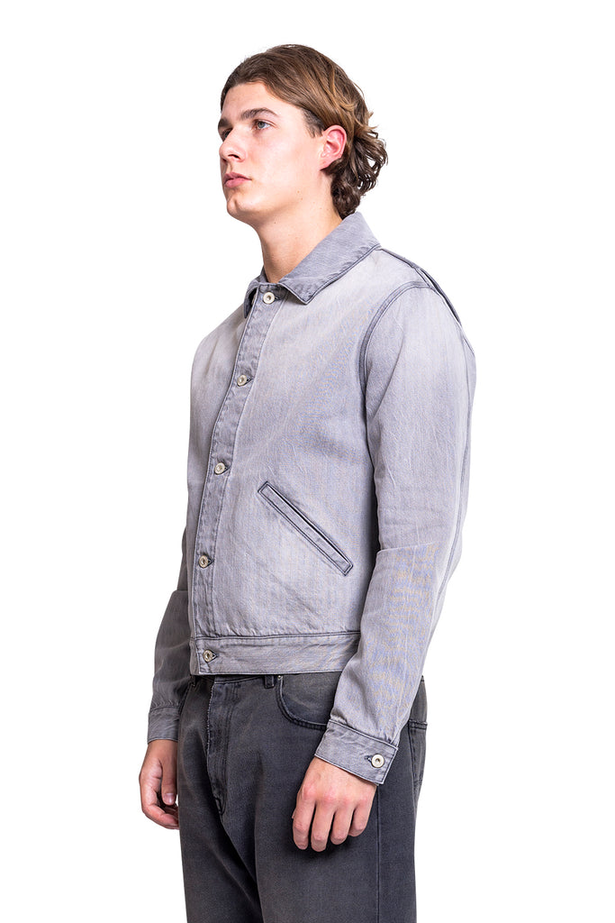 LOEWE WORK DENIM JACKET GREY MELANGE Gray