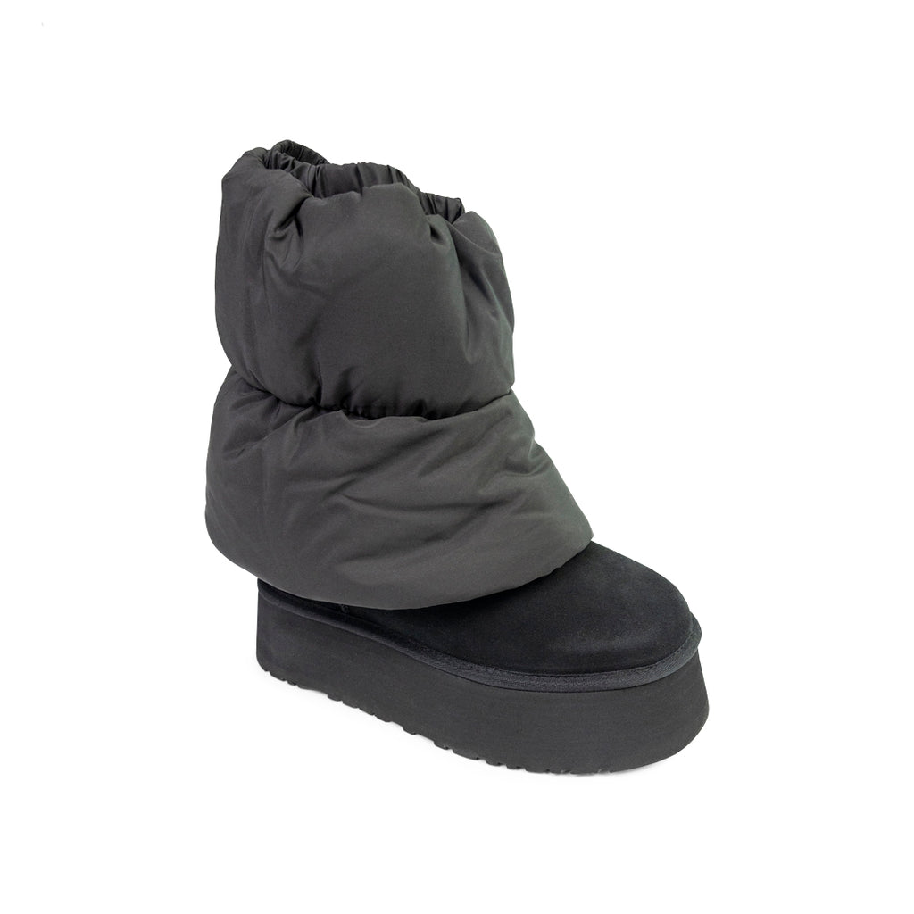 Ugg W CLASSIC MINI DIPPER PUFFER  BLACK / BLACK Dark Slate Gray