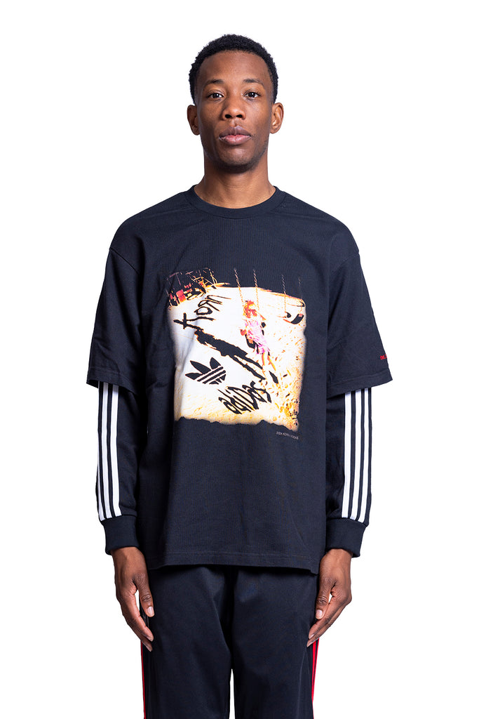 Adidas KORN LONGSLEEVE BLACK Dark Slate Gray