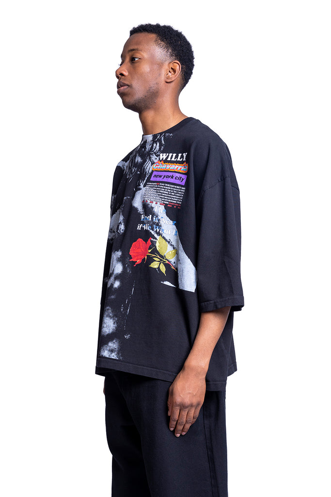 WILLY CHAVARRIA S/S BUFFALO TEE - "END ISNEAR" Dark Slate Gray