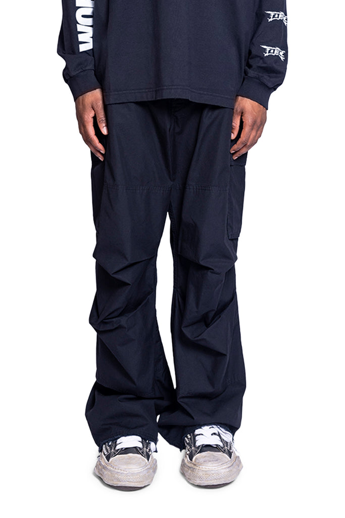 032c ''OVERTIME'' CARGO PANTS BLACK Dark Slate Gray