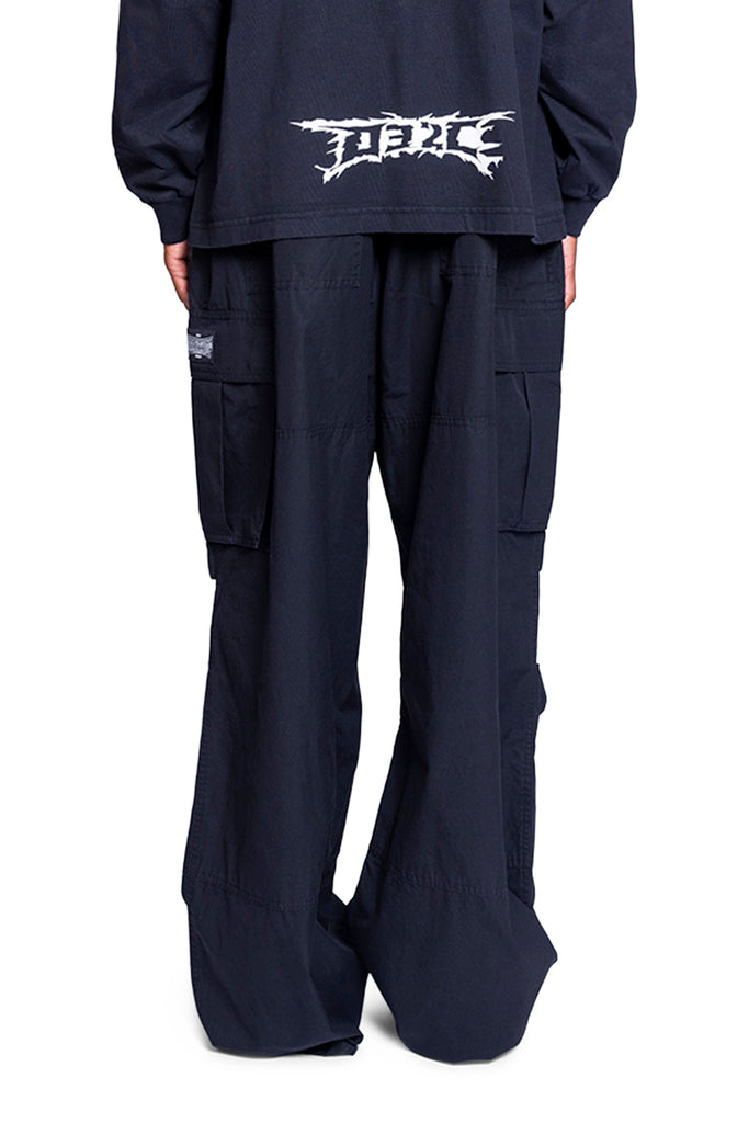 032c ''OVERTIME'' CARGO PANTS BLACK Dark Slate Gray