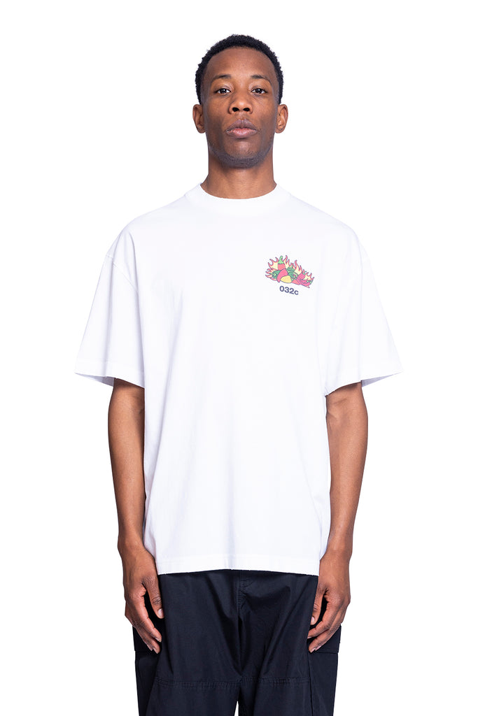 032c ''FRUIT OF 032C'' T-SHIRT WHITE White Smoke