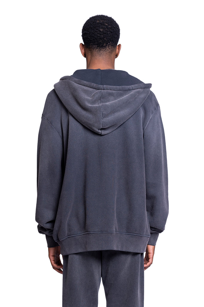 424 ZIP UP HOODIE BLACK Dim Gray