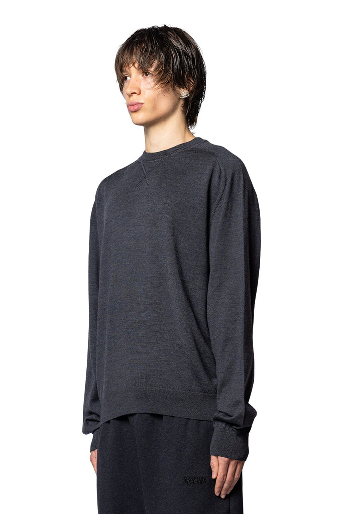 Jacquemus LE SWEATER BRODE DARK GREY Dark Slate Gray