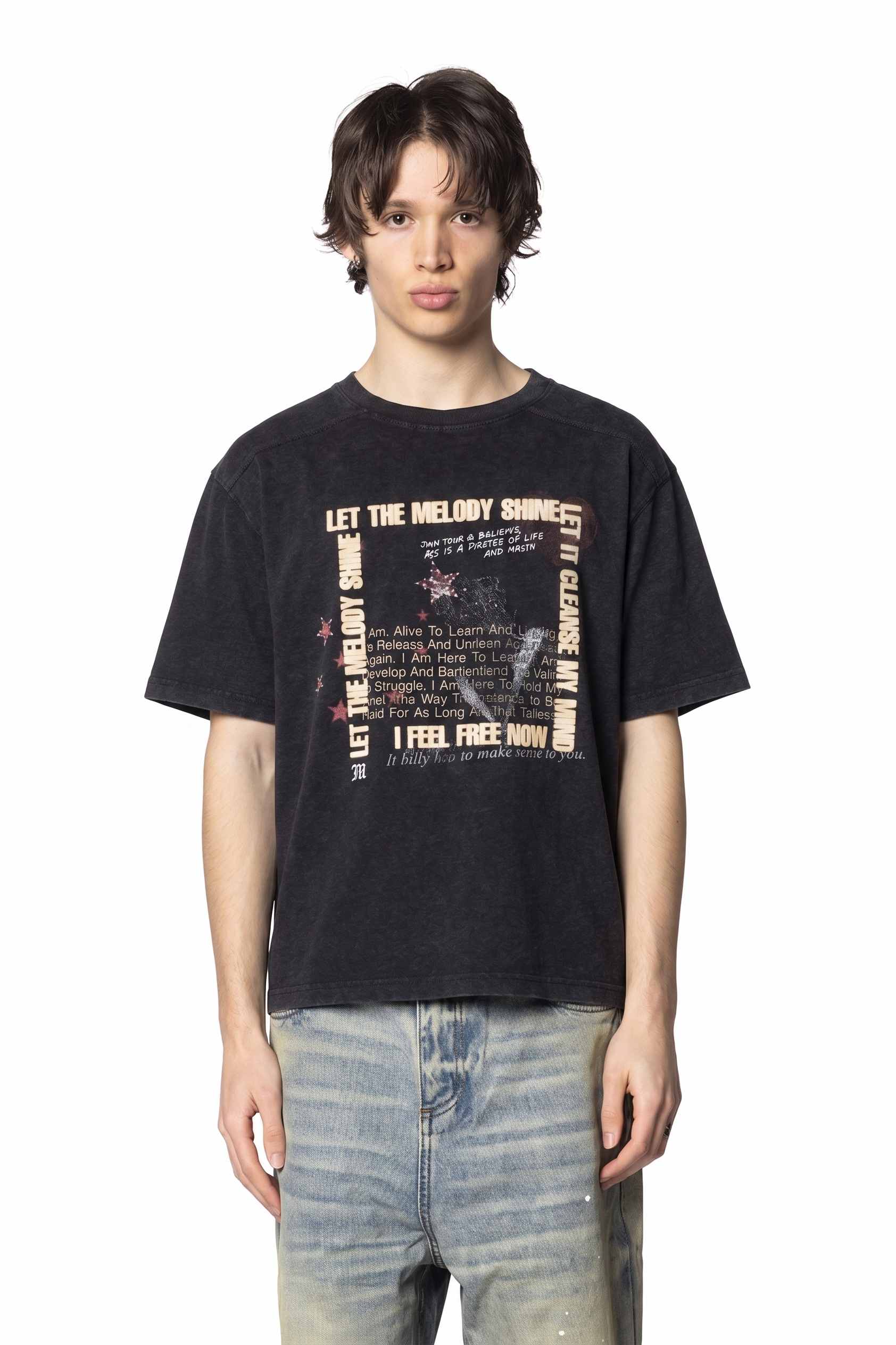 MISBHV Let The Melody Shine T Shirt Black – ANSH46