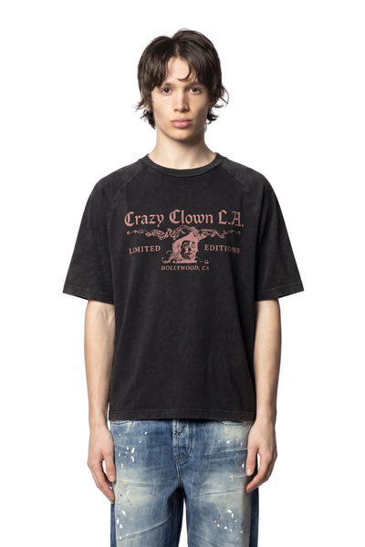 Crazy Clown Town T Shirt Black Crazy Clown LA – ANSH46