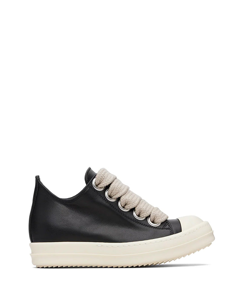 Rick Owens JUMBOLACE LOW SNEAKS BLACK/MILK/MILK Dark Slate Gray