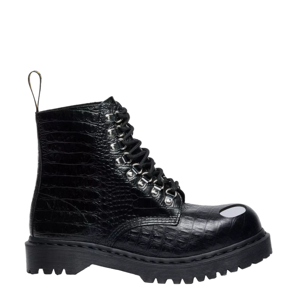 Dr. Martens 1460 PASCAL BEX STEEL TOE LEATHER BOOTS BLACK Black