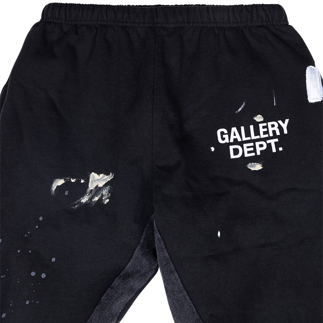 ANSH46 ARCHIVE GD PAINTED FLARED SWEATPANT Black