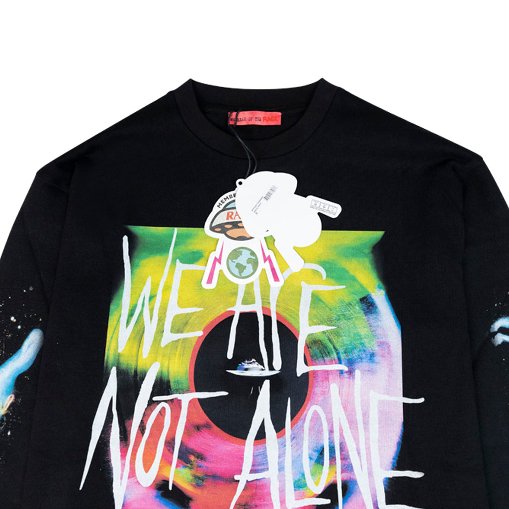 ANSH46 ARCHIVE SPACE OVERSIZED GRAPHIC LS 4 SPACE PRINT 08 Black