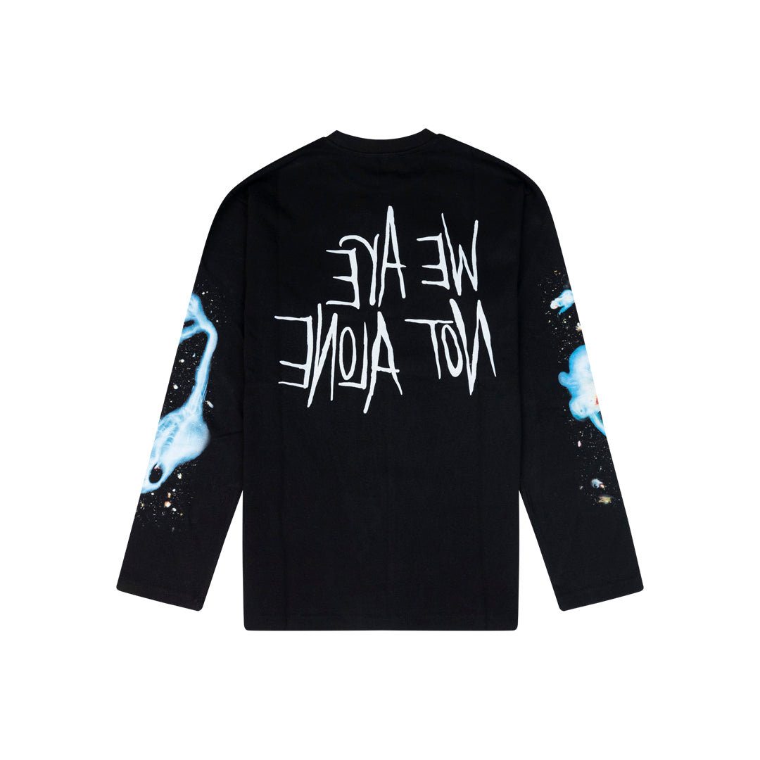ANSH46 ARCHIVE SPACE OVERSIZED GRAPHIC LS 4 SPACE PRINT 08 Black