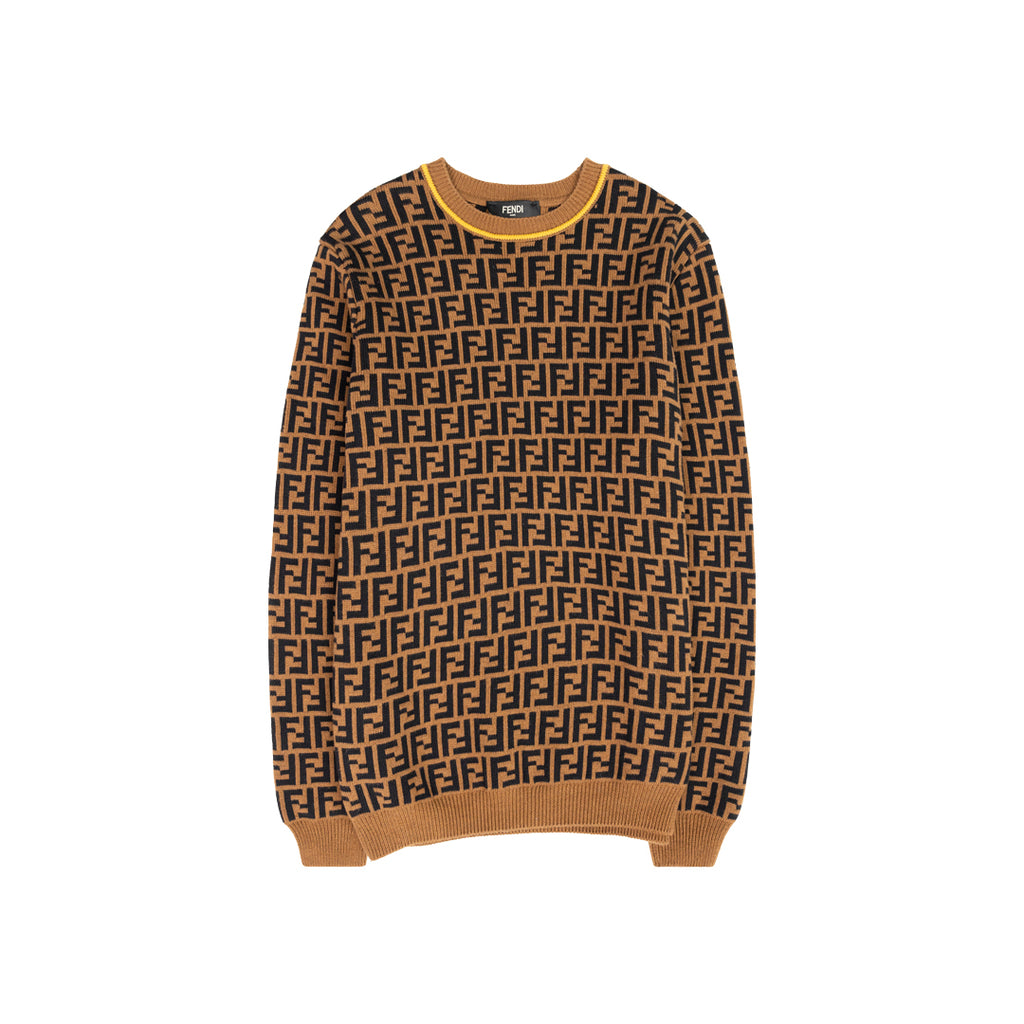 ANSH46 ARCHIVE FF MOTIF PULLOVER SWEATER Sienna