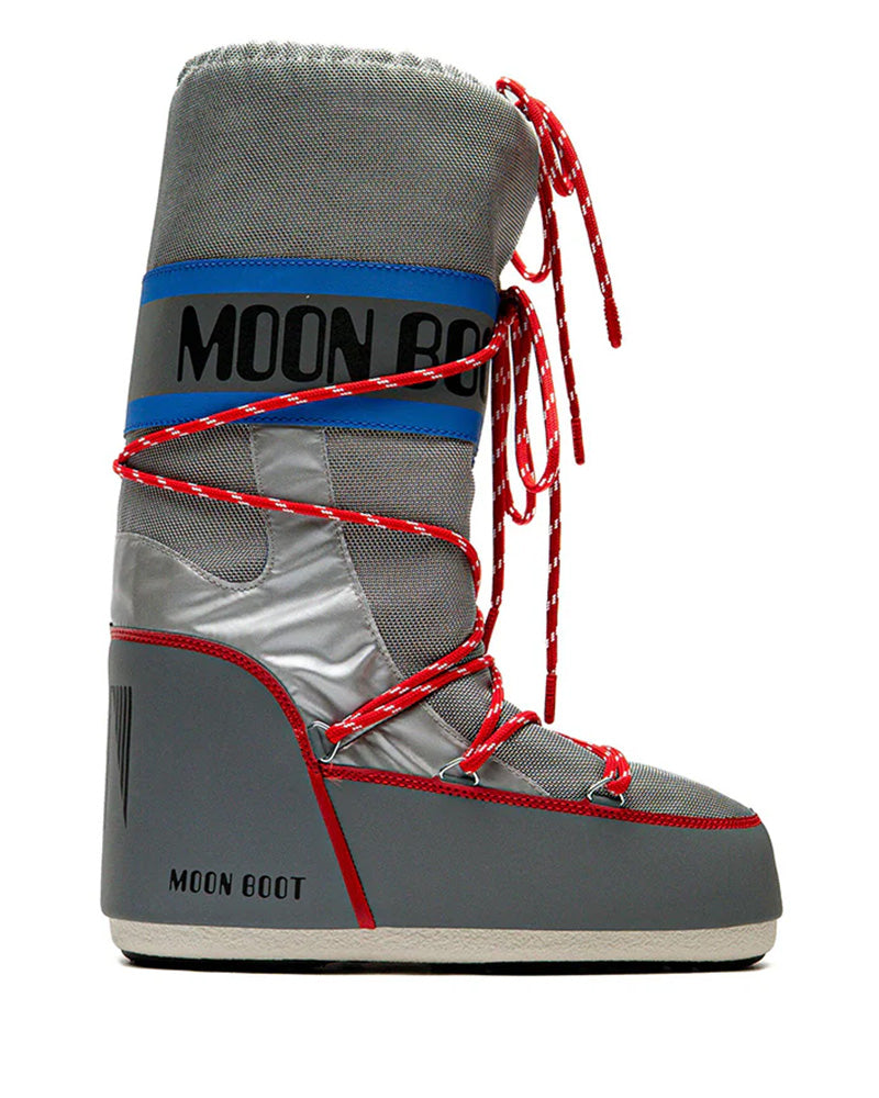 Moon Boot MB ICON SPACE RACING SILVER BLUE RED Dark Slate Gray