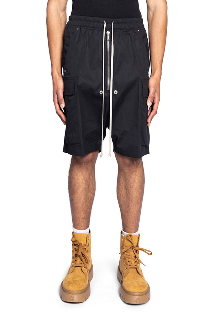 Rick Owens CARGOBELA SHORTS BLACK Dark Slate Gray