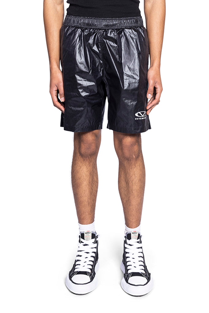 VETEMENTS OVAL LOGO SWIMSHORTS BLACK Dark Slate Gray