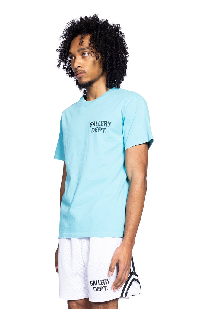 Gallery Dept. SOUVENIR TEE LIGHT TEAL Light Gray