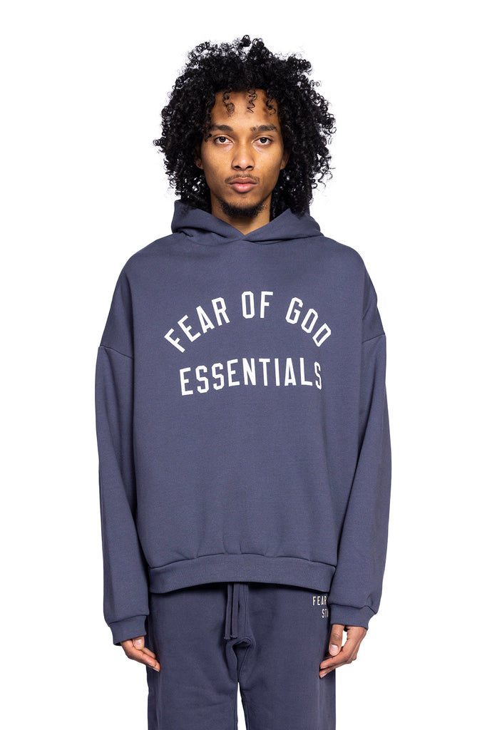 FOG ESSENTIALS FLEECE HOODIE MARINE Dim Gray