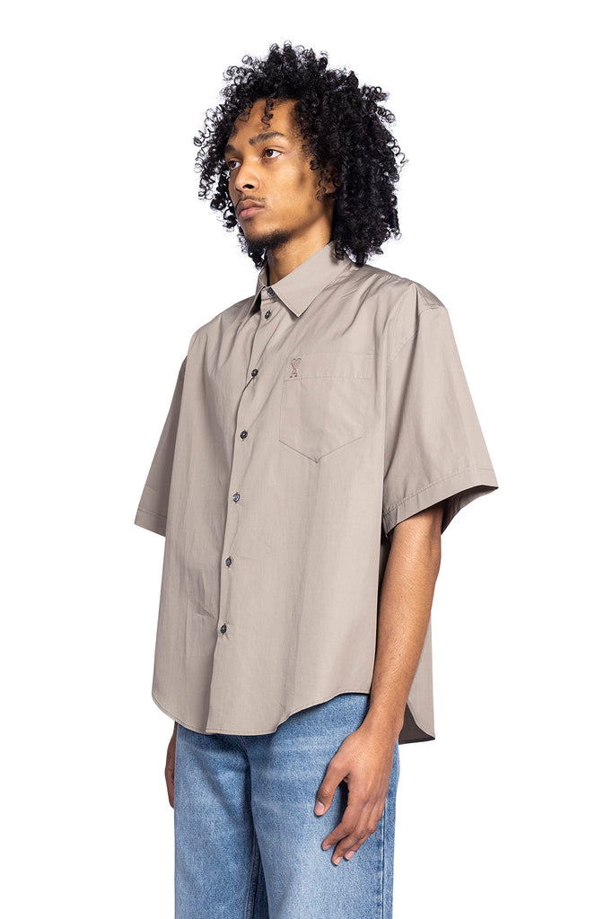 Ami Paris BOXY SHORT SLEEVE BOXY SHIRT ASH Dark Gray