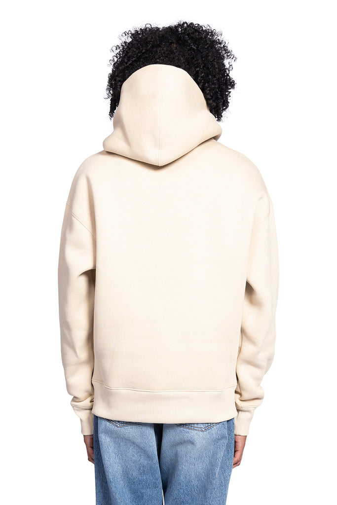 Ami Paris BOXY EMBOSSED HOODIE GINGER Antique White