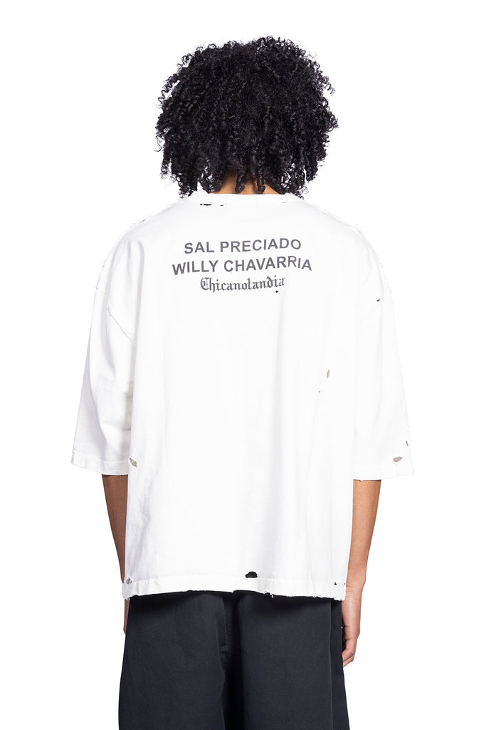 WILLY CHAVARRIA ENAMORADA BUFFALO TEE (DESTROYED) WHITE White Smoke