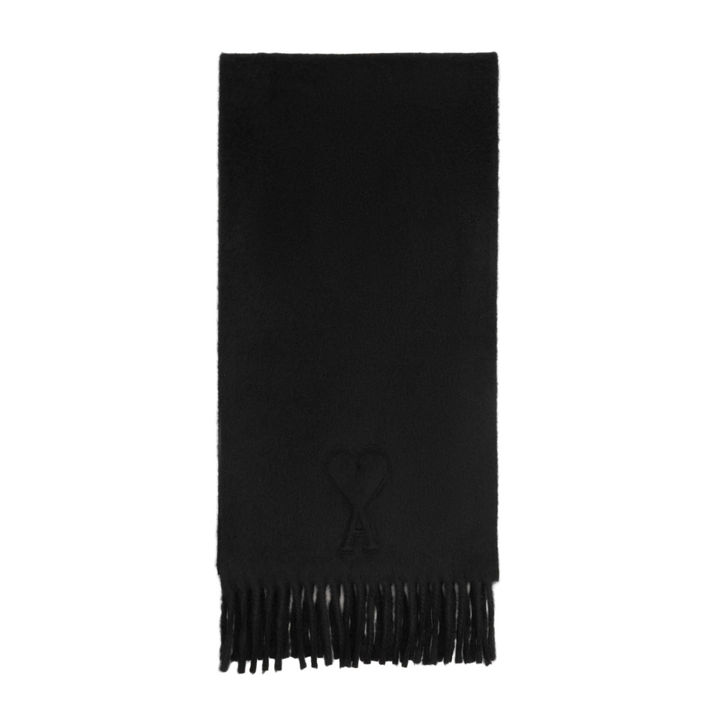 Ami Paris ADC EMBOSSED SCARF ANTHRA Black