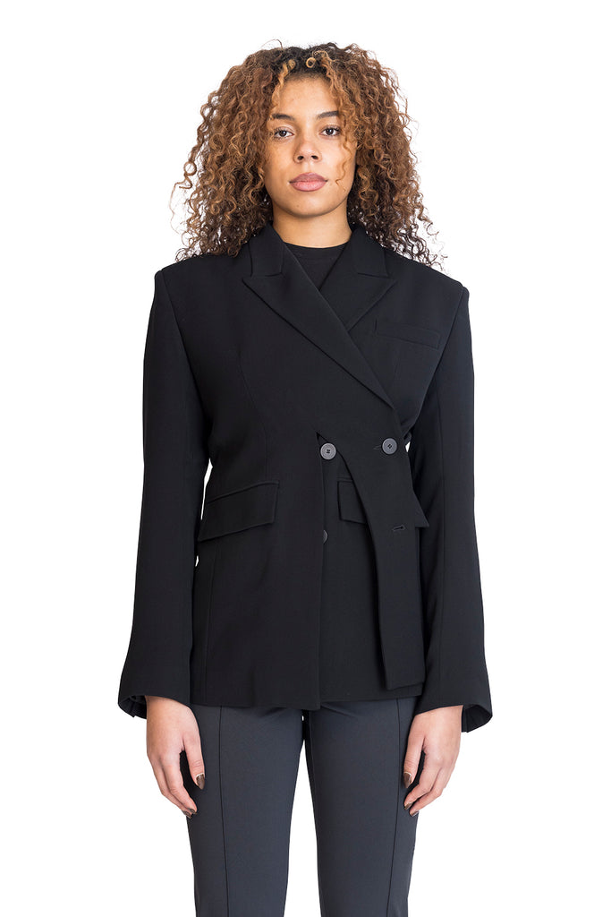 OTTOLINGER SIGNATURE SPLIT BLAZER BLACK Dark Slate Gray