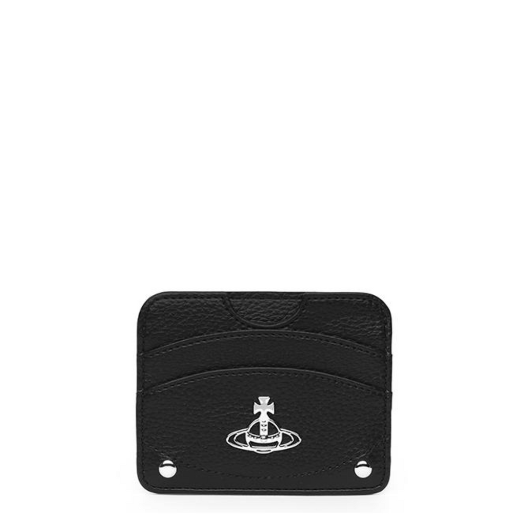 Vivienne Westwood HALF MOON CARD HOLDER FLAT BLACK Dark Slate Gray