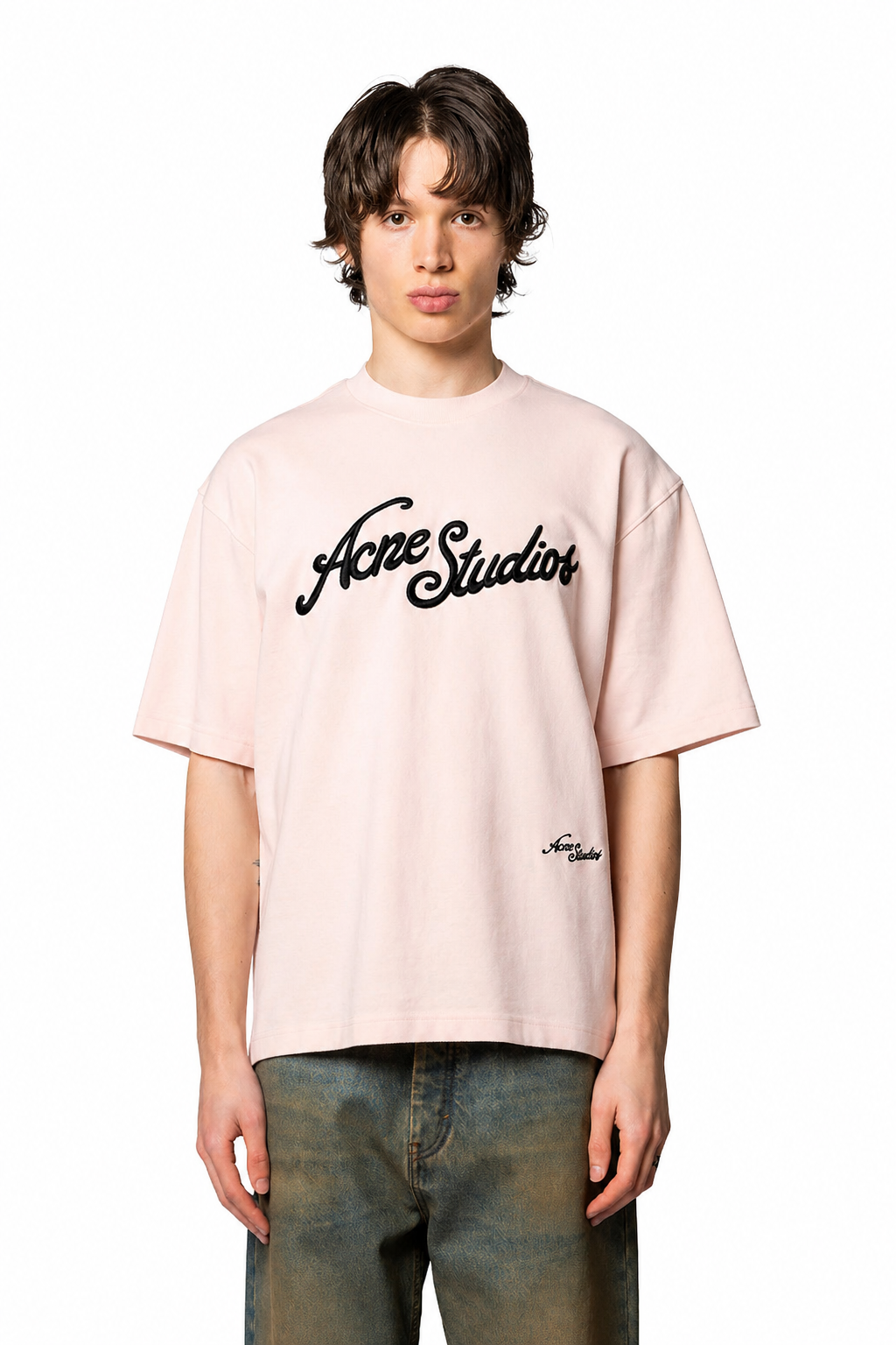 Acne Studios トップス Acne Studios - Half-zip logo sweatshirt - Black