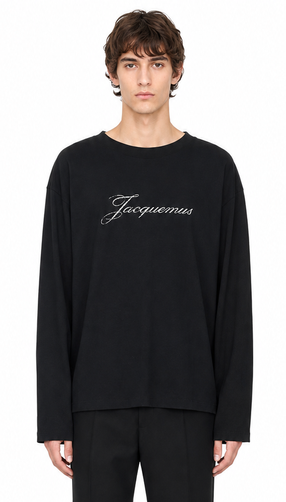 Le T Shirt Jacquemus ML Black Long Sleeve – ANSH46
